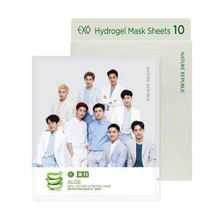Nature Republic - Exo Edition Real Nature Hydrogel Aloe Mask 10pcs
