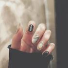 Embellished Faux Nail Tips L61 - Glue - One Size
