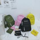 Set: Lettering Lightweight Backpack + Pouch