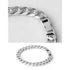 Metallic Chain Bracelet Silver - One Size