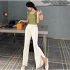 High Waist Wide-leg Pants As Shown In Figure - One Size