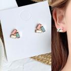 Colour Block Triangle Earring