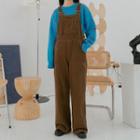 Corduroy Plain Wide Leg Jumpsuits