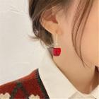 Cherry Rhinestone Dangle Earring 1 Pair - Gold - One Size
