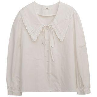 Chelsea Collar Blouse White - One Size