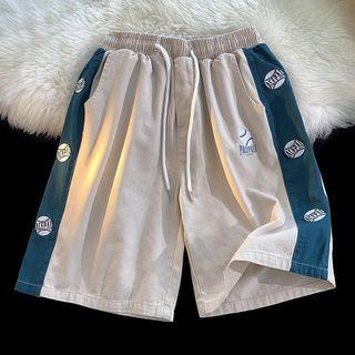 Baseball Embroidered Shorts