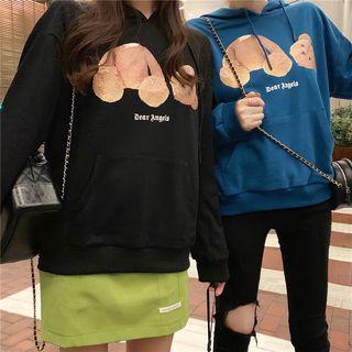 Loose-fit Bear-print Hoodie