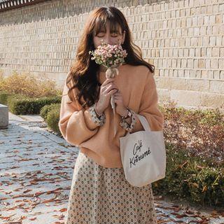 Round Neck Pastel Color Sweater