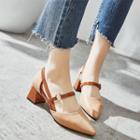 Block-heel Pointy Sandals