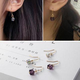Faux Crystal Cube Dangle Earring