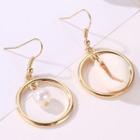 Shell Earring 1 Pair - 4535 - 01kc - Gold - One Size