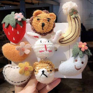 Fabric / Knit Cartoon Brooch / Hair Clip