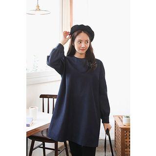 Bishop-sleeve Mini Shift Dress