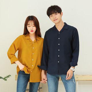 Couple Open-placket Shirt