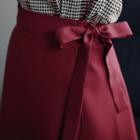 Tie-waist Flare Wrap Skirt