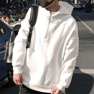 Half-zip Stand Collar Hoodie