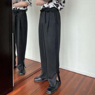 Slit Loose Fit Dress Pants