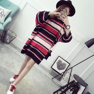 Striped Mini Sweater Dress