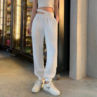 Cut-out Jogger Sweatpants