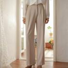 Pleated Wide-leg Dress Pants In 3 Lengths