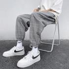 Plaid Cropped Joggers