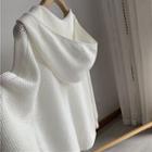 Cutout Hooded Long-sleeve Sweatshirt