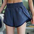 Mesh Trim Running Shorts