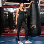 Open-back Sleeveless Sports Jumpsuit