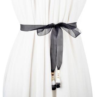 Tassel Mesh Sash Belt