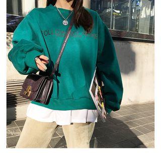 Lettering Pullover / Lettering Midi Hoodie Dress