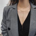 Alloy Layered Y Necklace