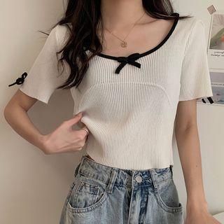 Bow Knit T-shirt