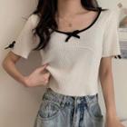 Bow Knit T-shirt