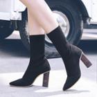 High Heel Pointed Ankle Boots