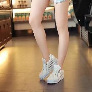 Metallic Platform Sneakers