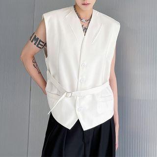 Buckled Asymmetrical Vest