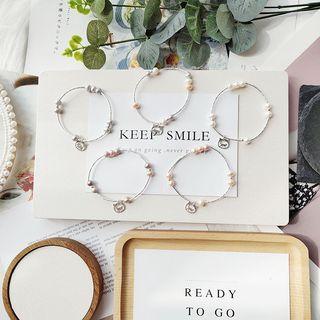 Alloy Cat Freshwater Pearl Bracelet