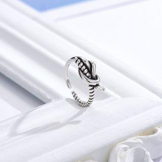 Knotted Ring Silver - One Size