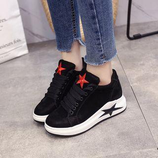Star Embroidered Platform Sneakers