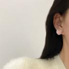 Flocking Peach Asymmetrical Earring E4492 - 1 Pair - Pink - One Size