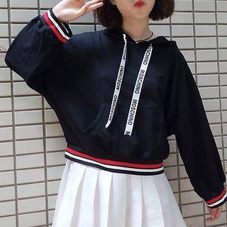 Stripe Letter Hoodie