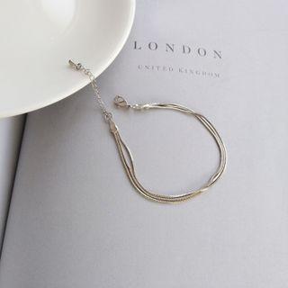 Metallic Bracelet 1pc - Silver - One Size
