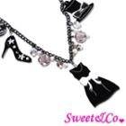 Lbd X Sweet&co. Mono Charms Necklace Black - One Size