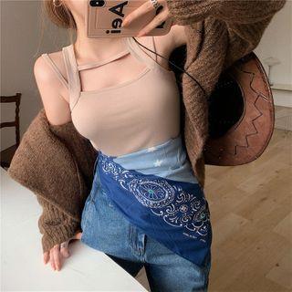 Cold-shoulder Tank Top