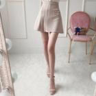 Pleated-trim Mini Skirt