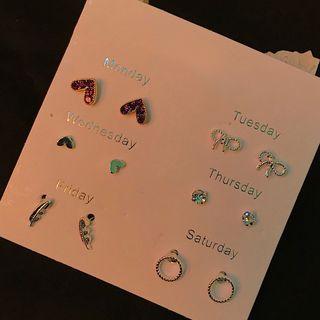 Set: Rhinestone / Alloy Earring (assorted Designs) As Shown In Figure - 1 Pair - One Size