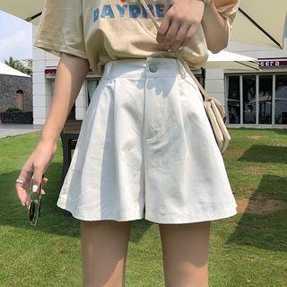 High Waist Wide-leg Shorts / Sweatshorts