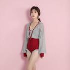Cover-up Top / Swimsuit / Waterproof Pouch / Set