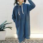 Hood Brushed-fleece Lined Pullover Dress