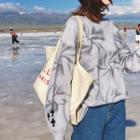Crew-neck Sweater Gray - One Size